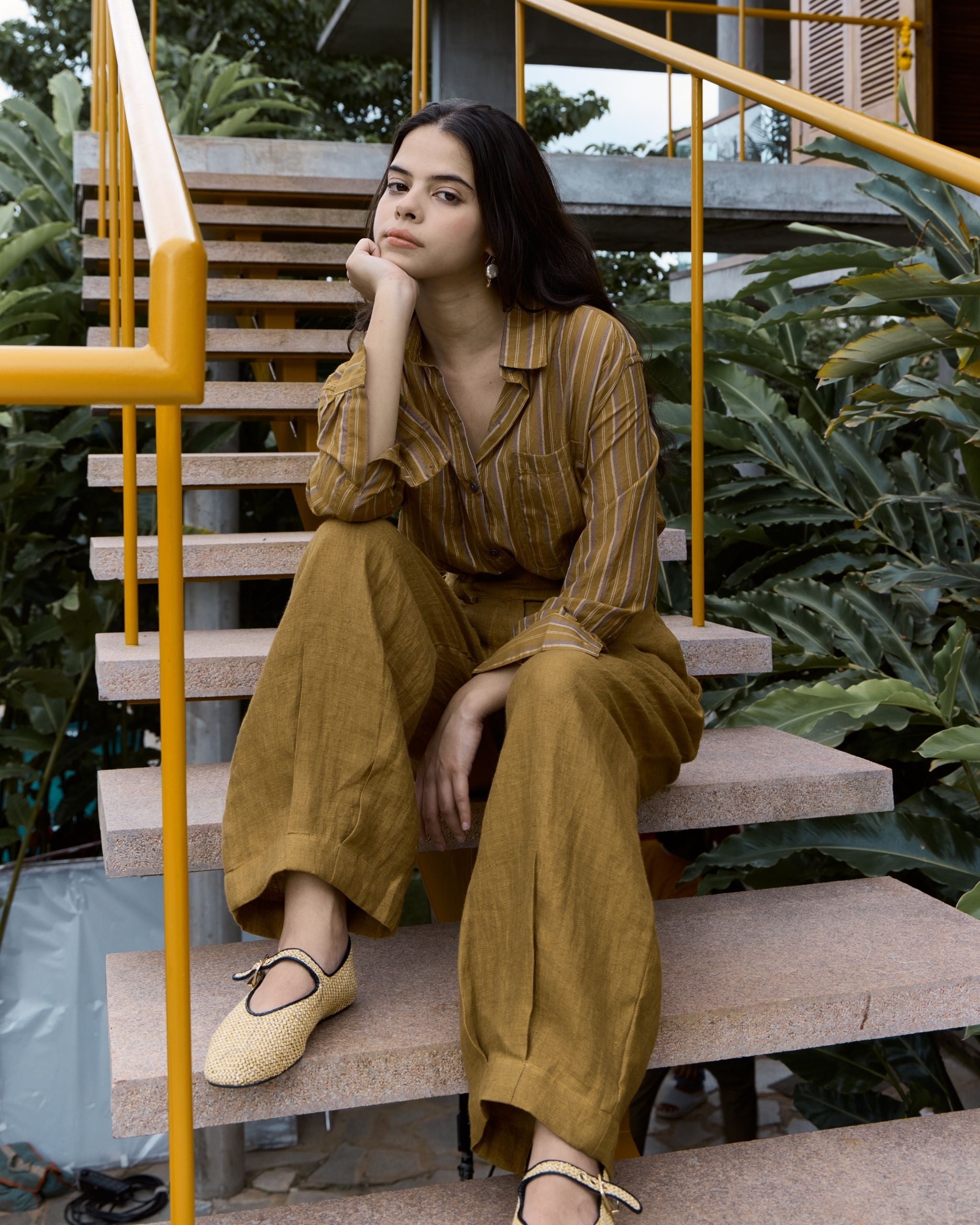 POETRY Pleated Barrel Pants