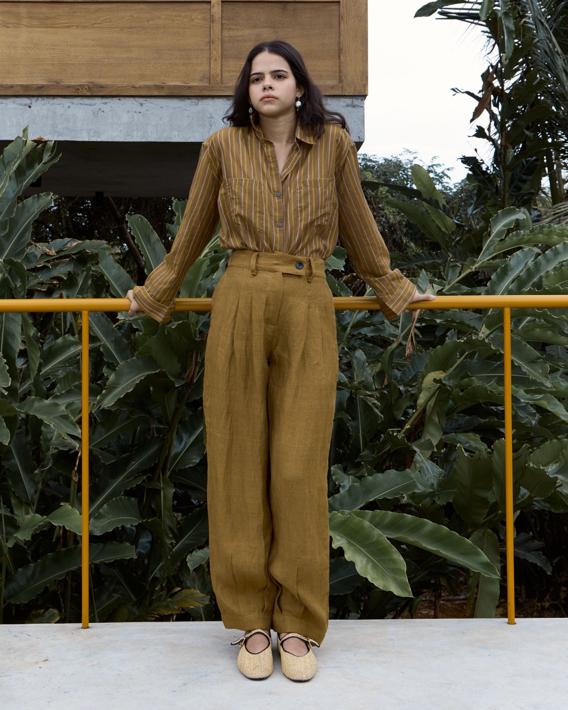 POETRY Pleated Barrel Pants