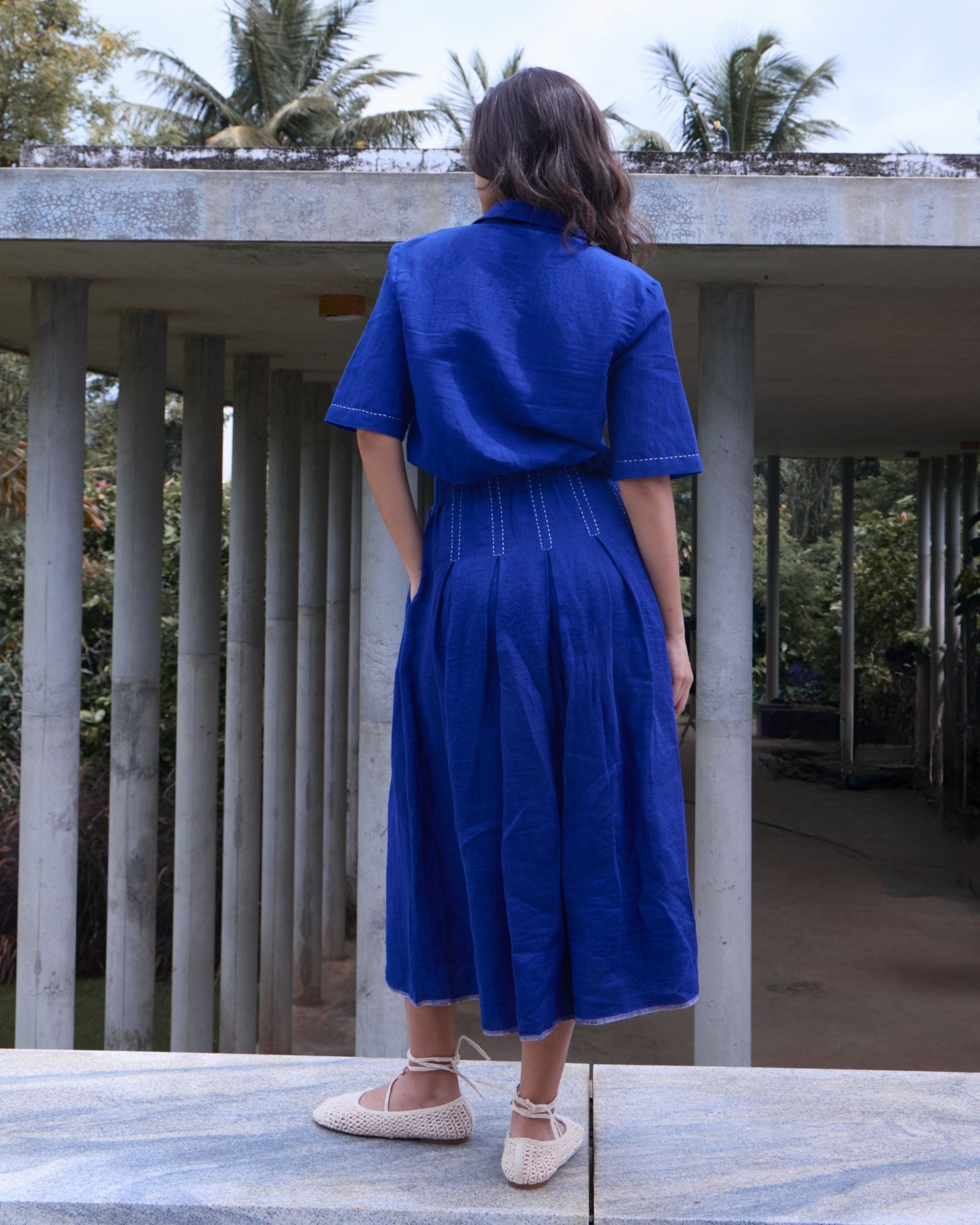 SKETCH Box Pleat Skirt