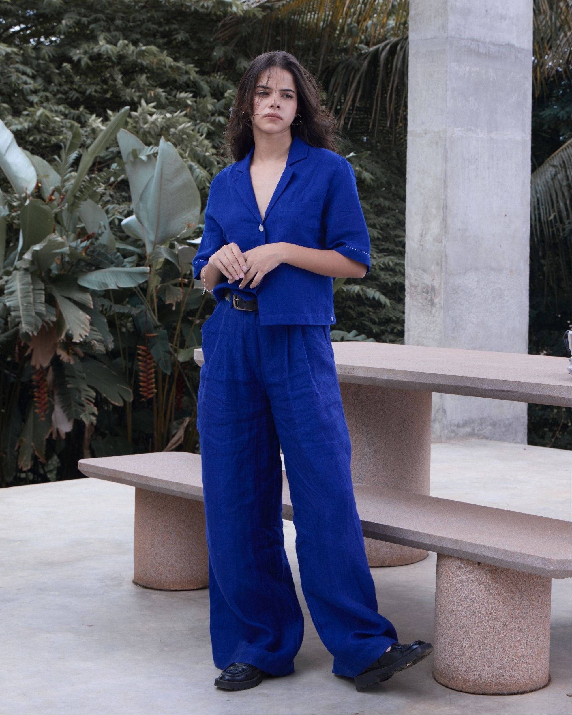 PRAIRIE Pleated Wide Leg Pants