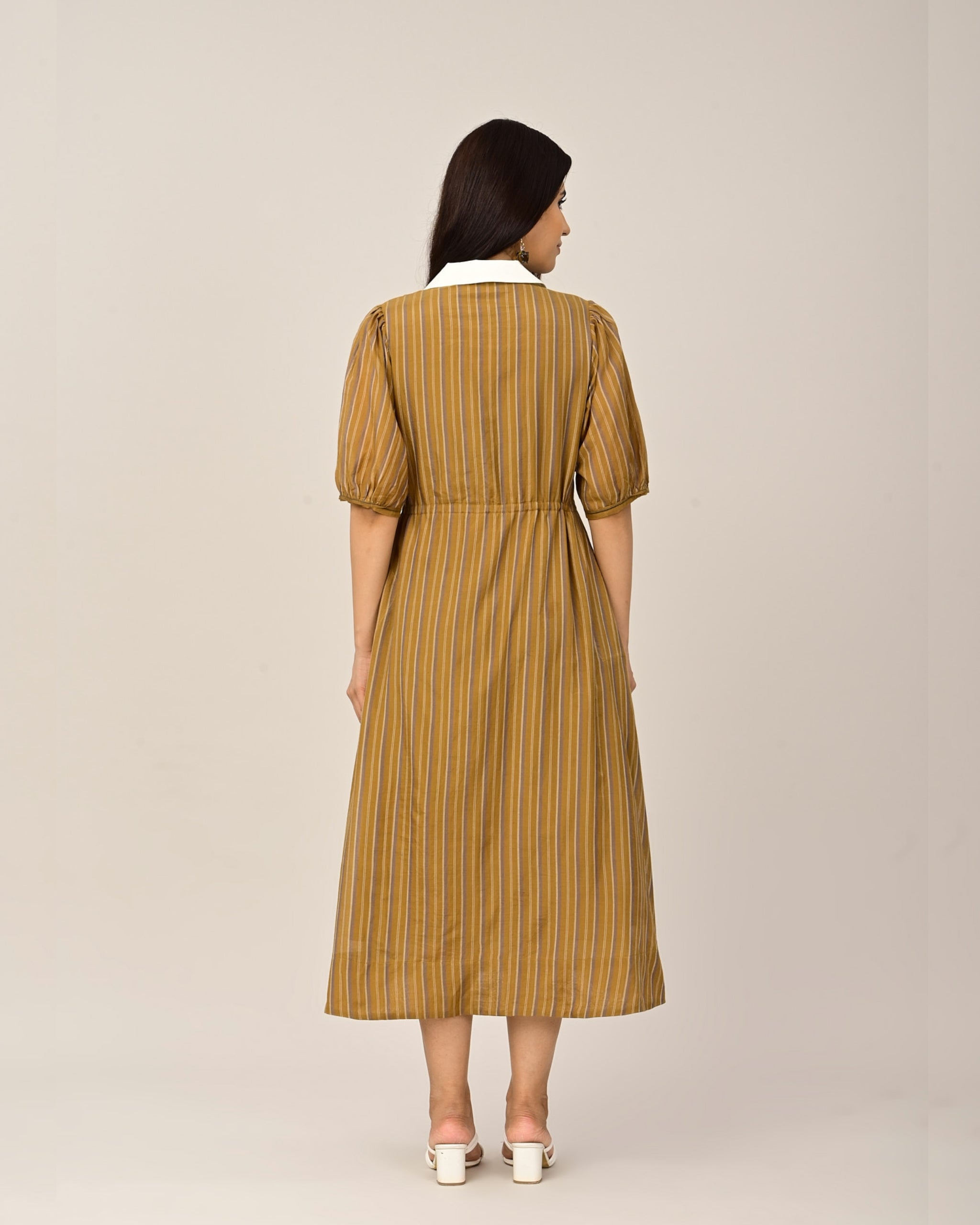 DIARY Kasuti Embroidery Collar Dress