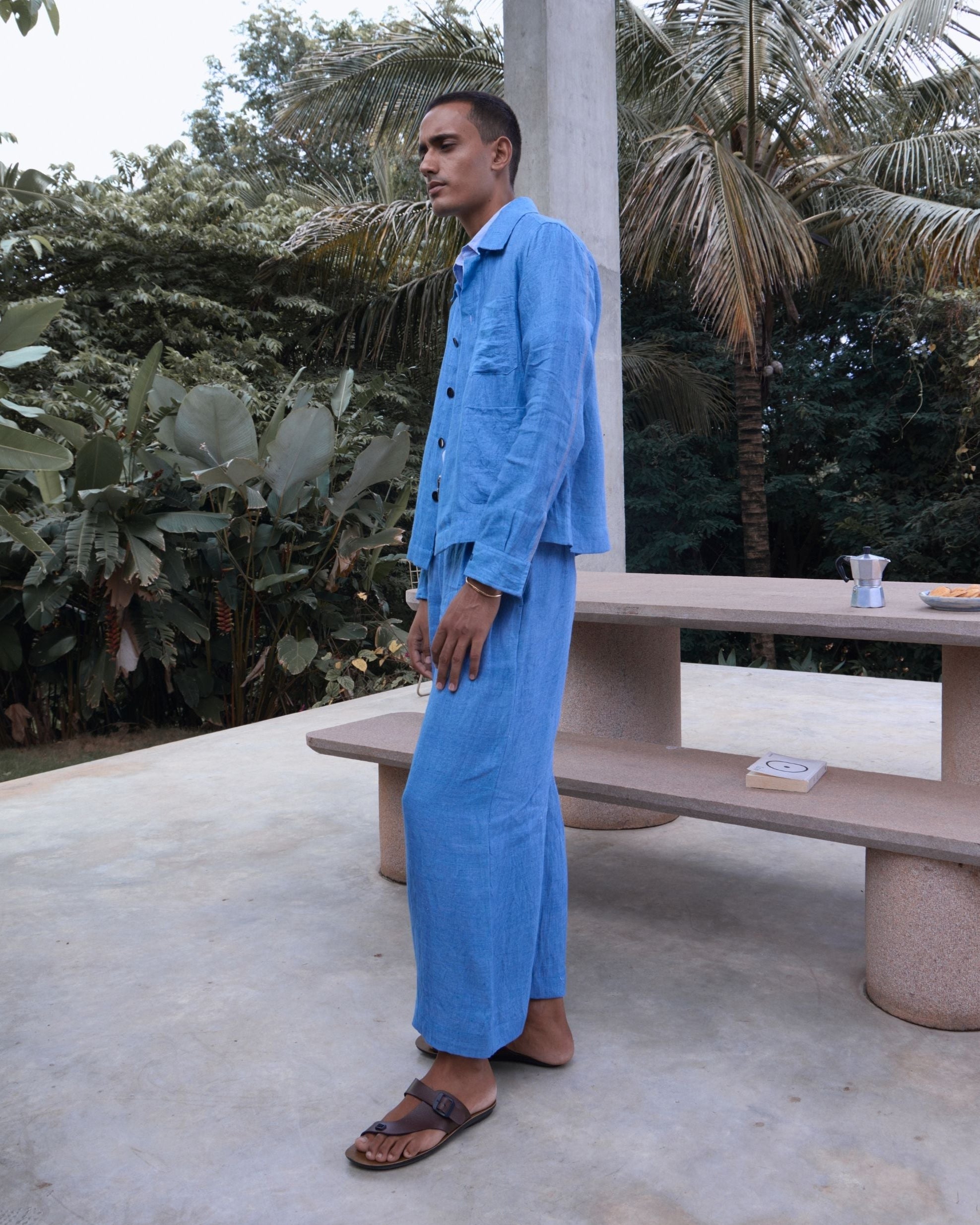 PASSAGE Pleated Wide Leg Trousers