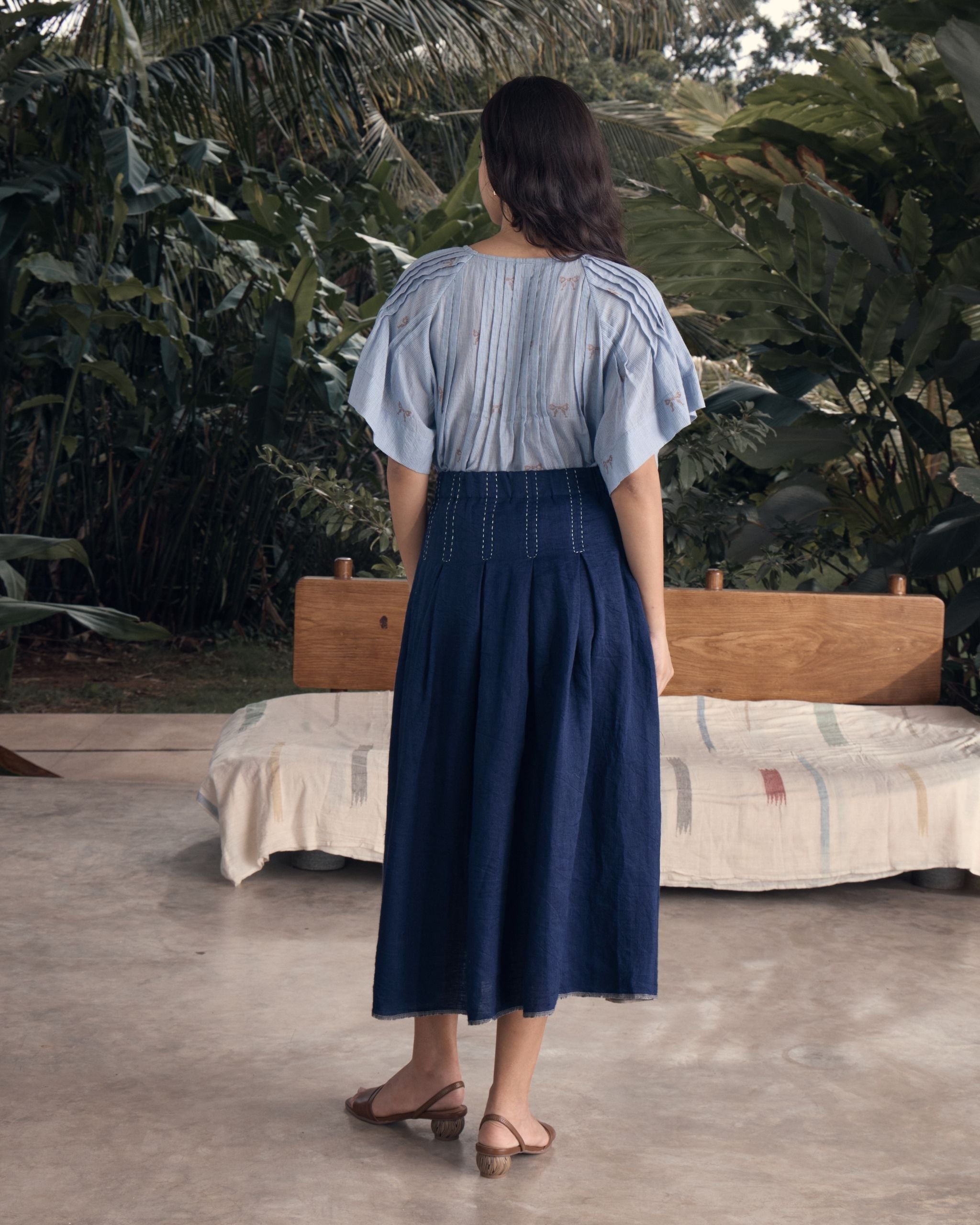 SKETCH Box Pleat Skirt