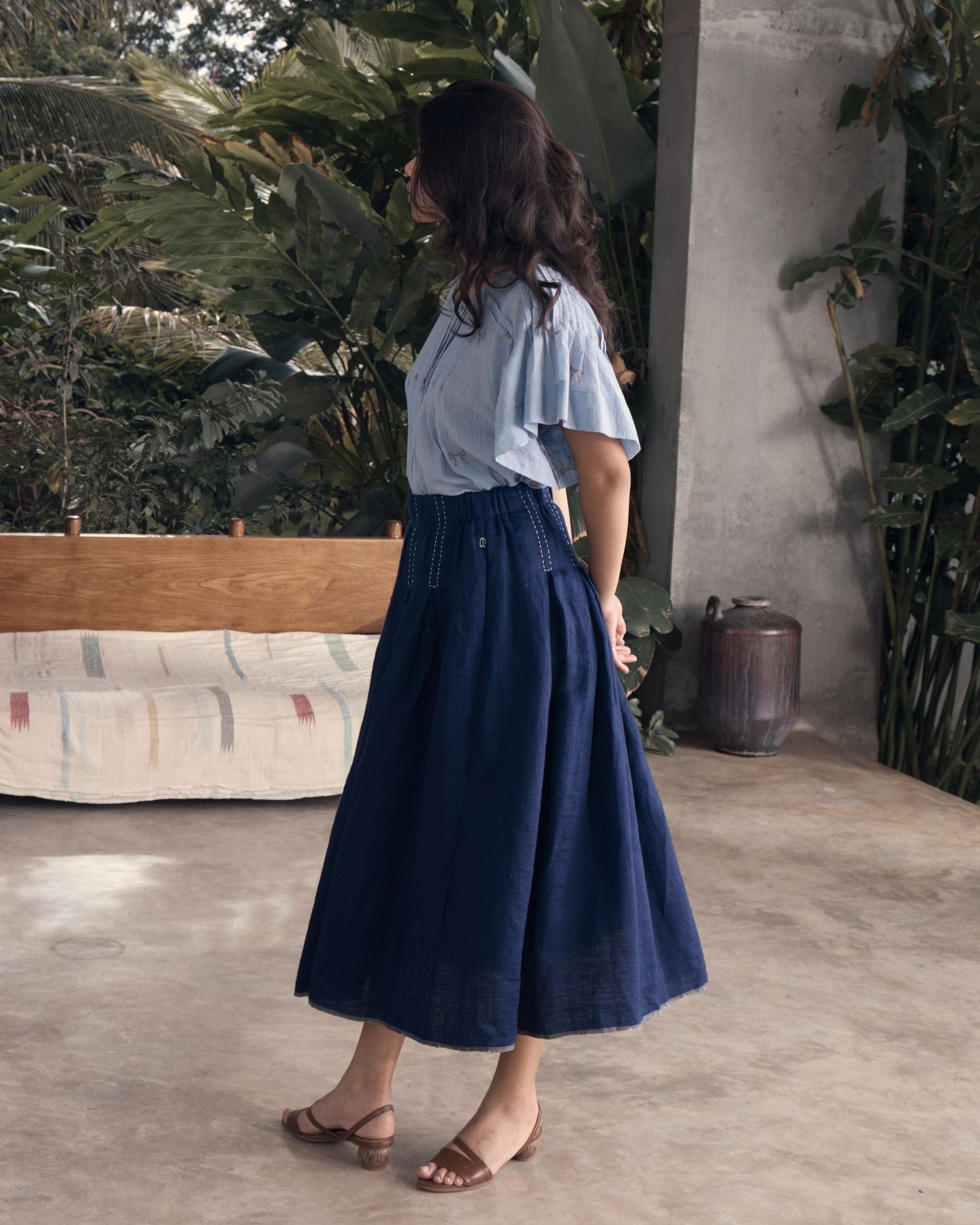 SKETCH Box Pleat Skirt