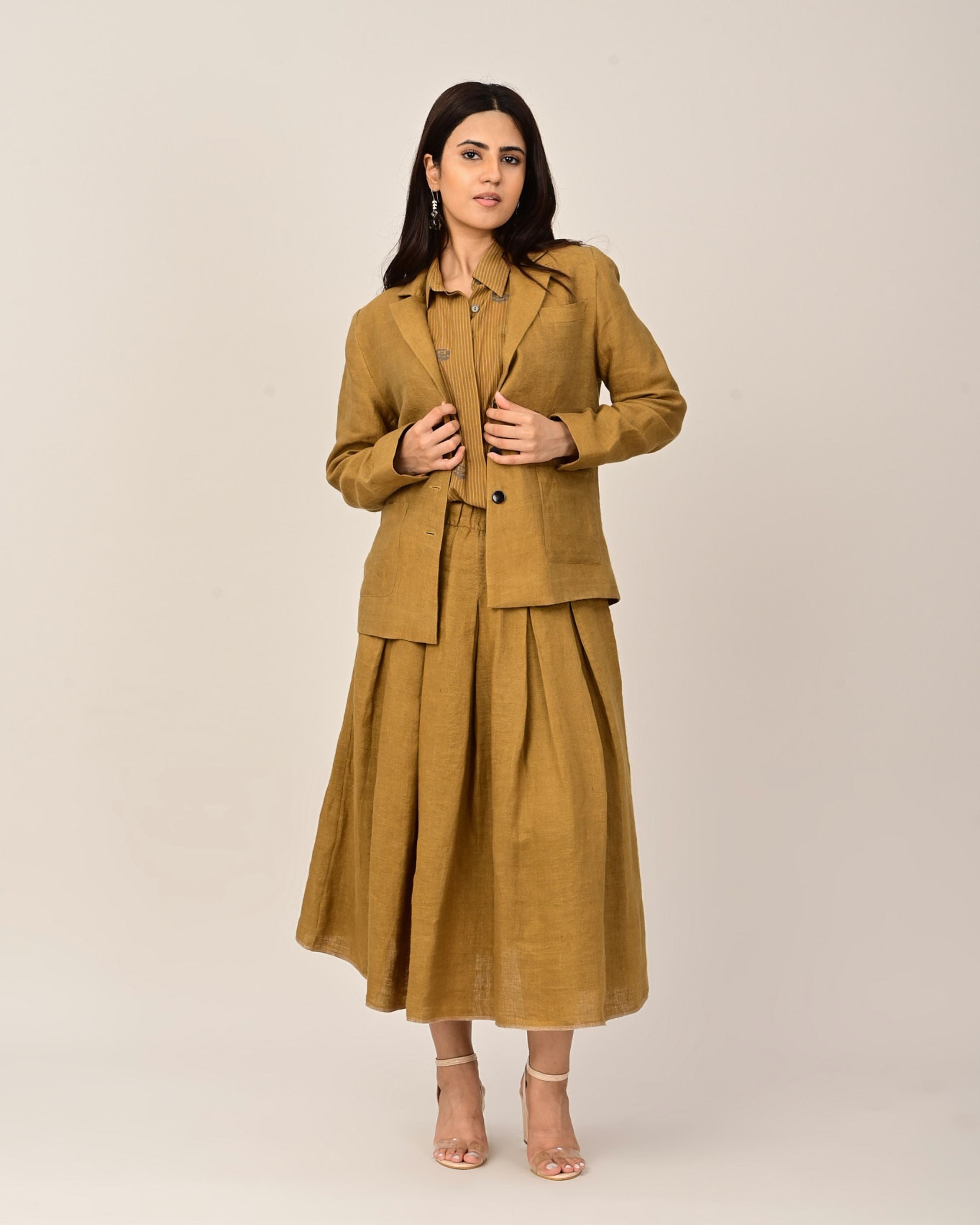 JOURNAL Button Front Blazer