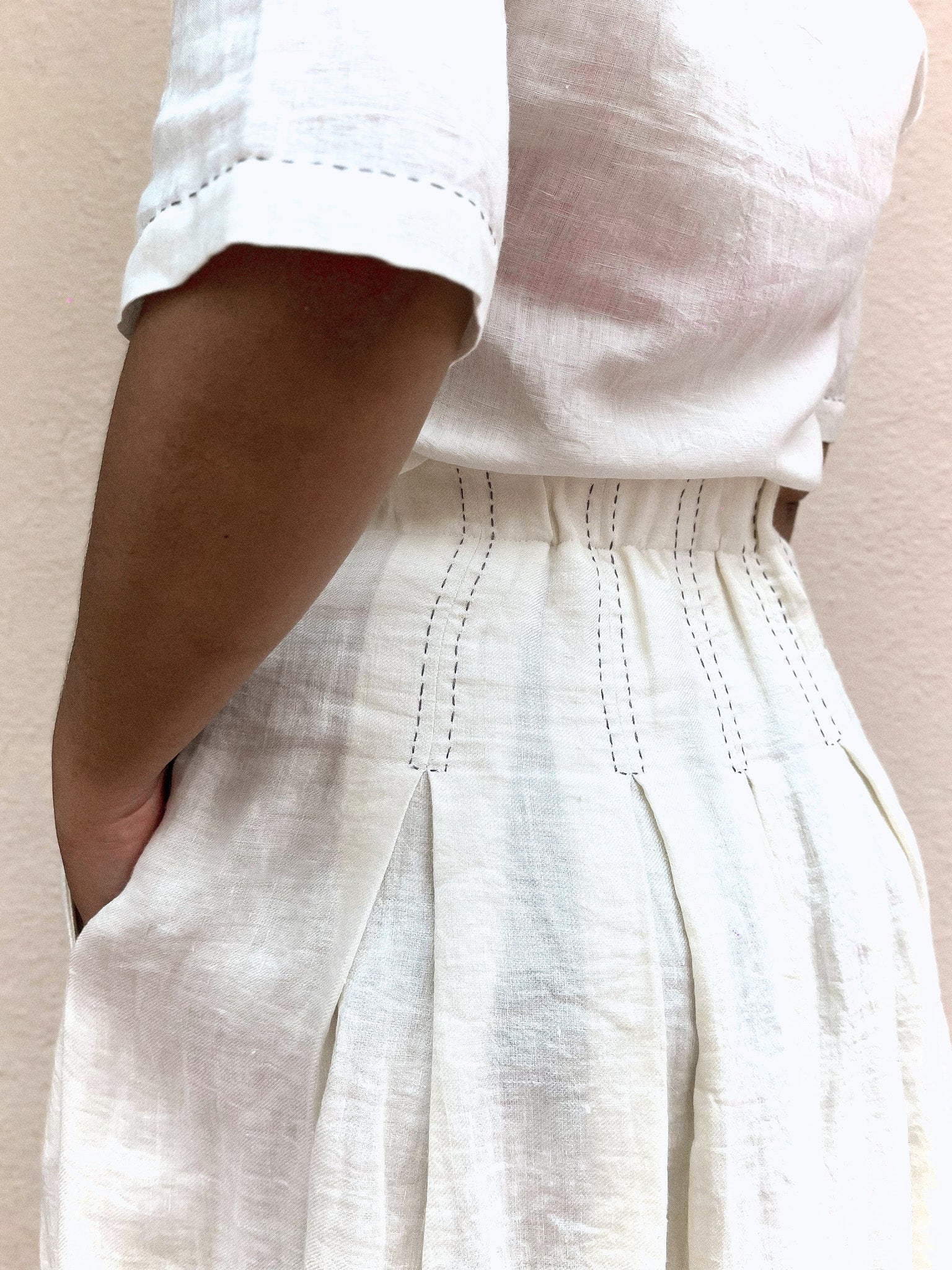 SKETCH Box Pleat Skirt