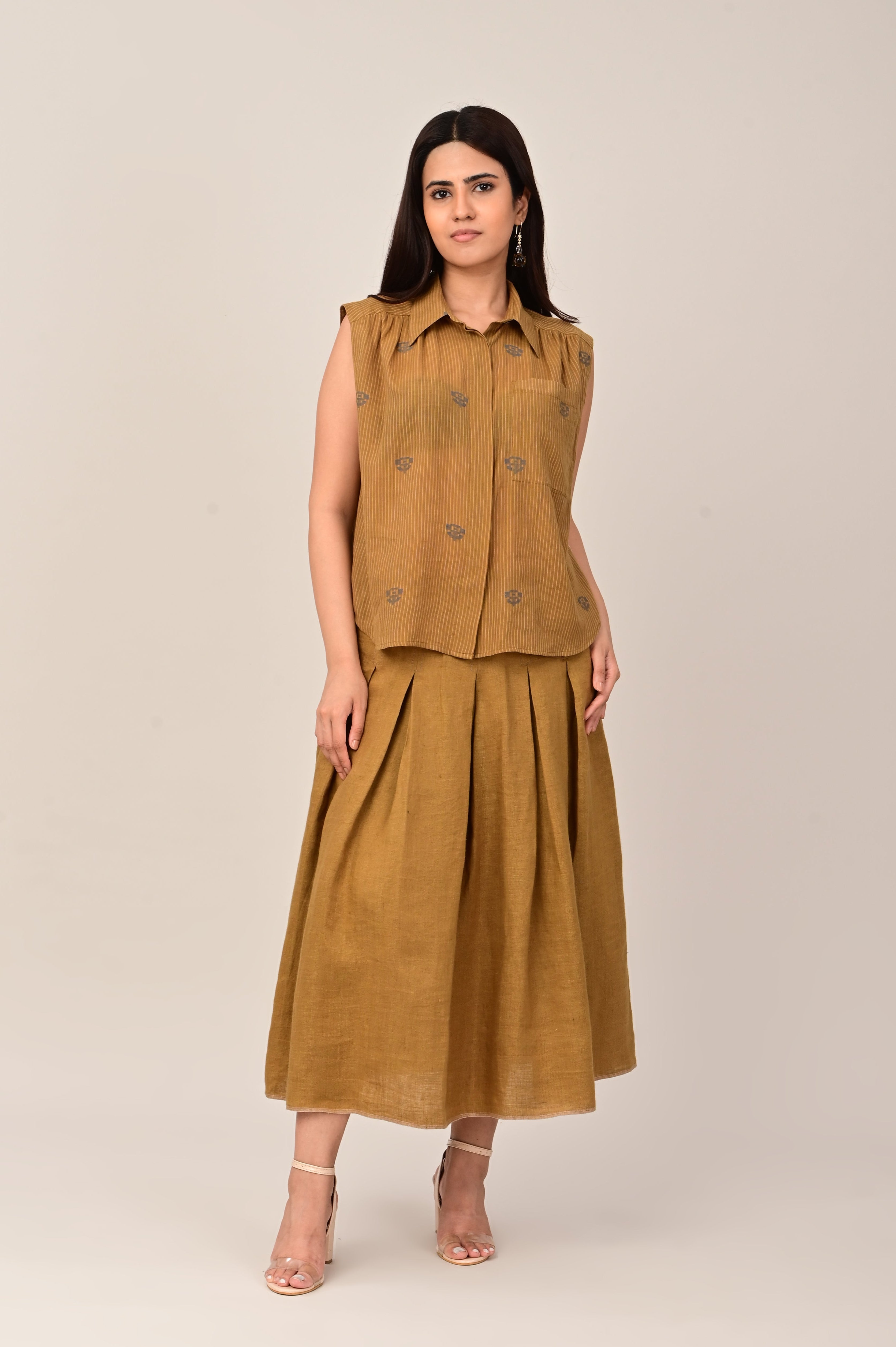 SKETCH Box Pleat Skirt