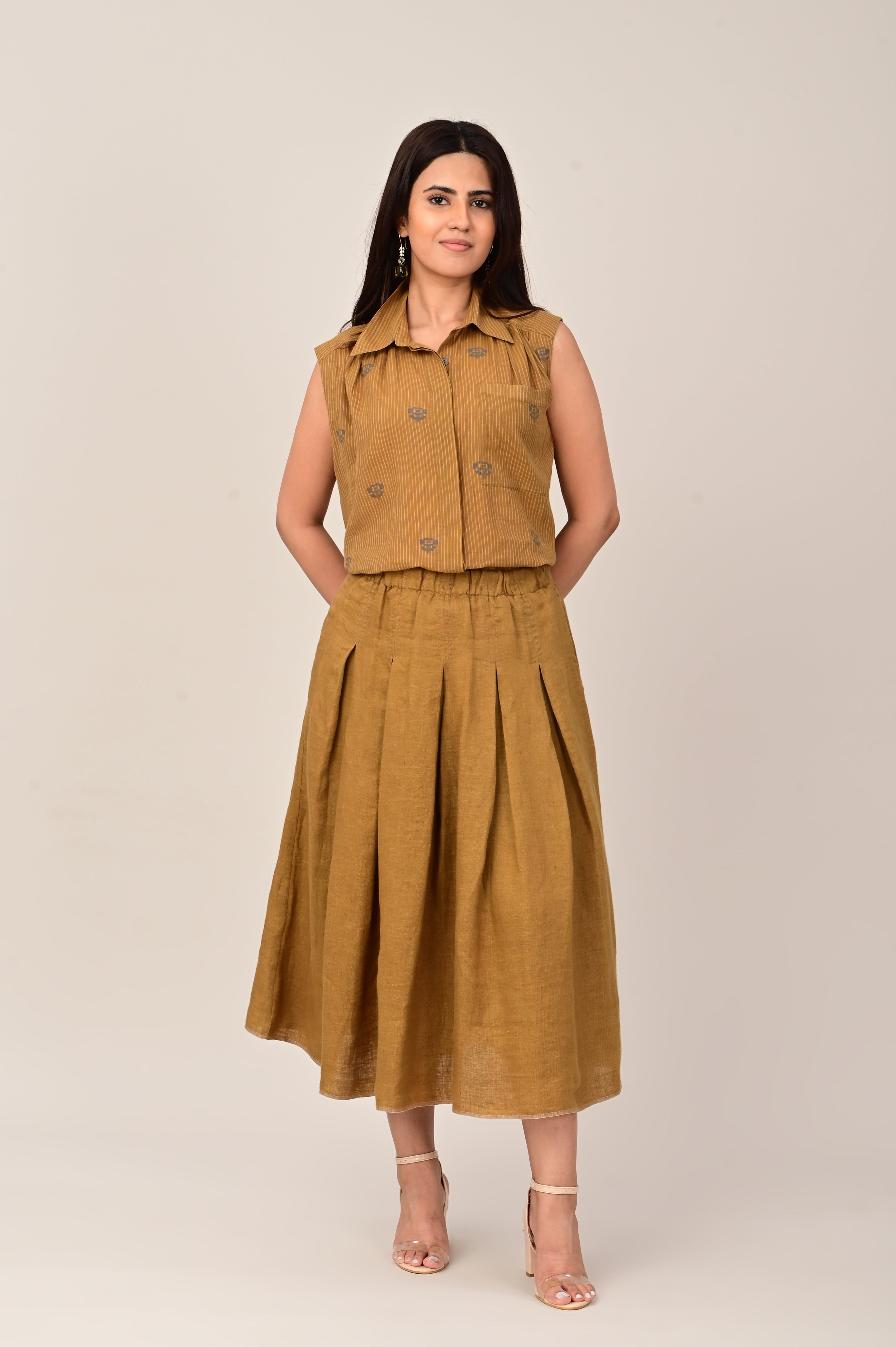 SKETCH Box Pleat Skirt