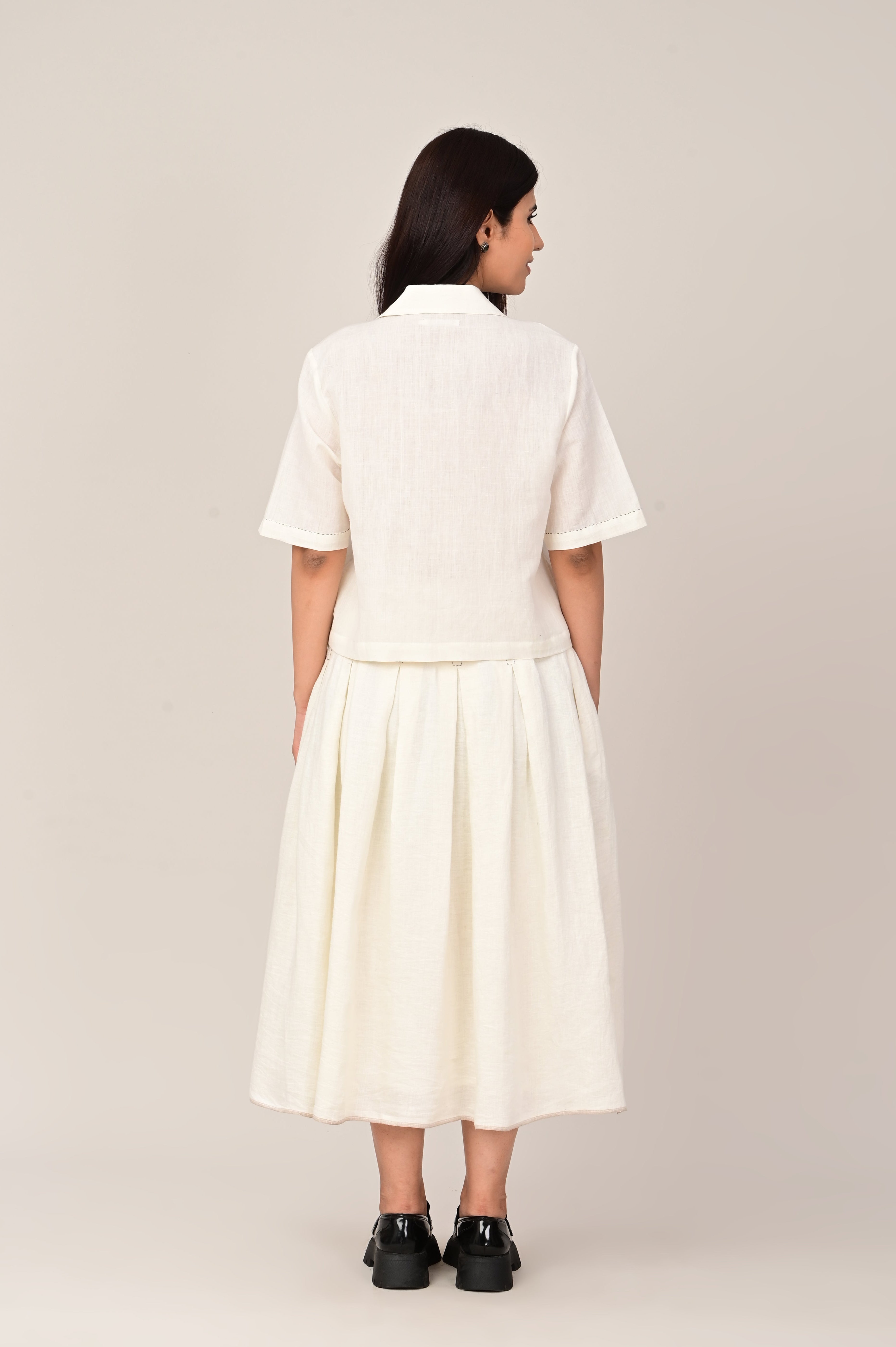 SKETCH Box Pleat Skirt