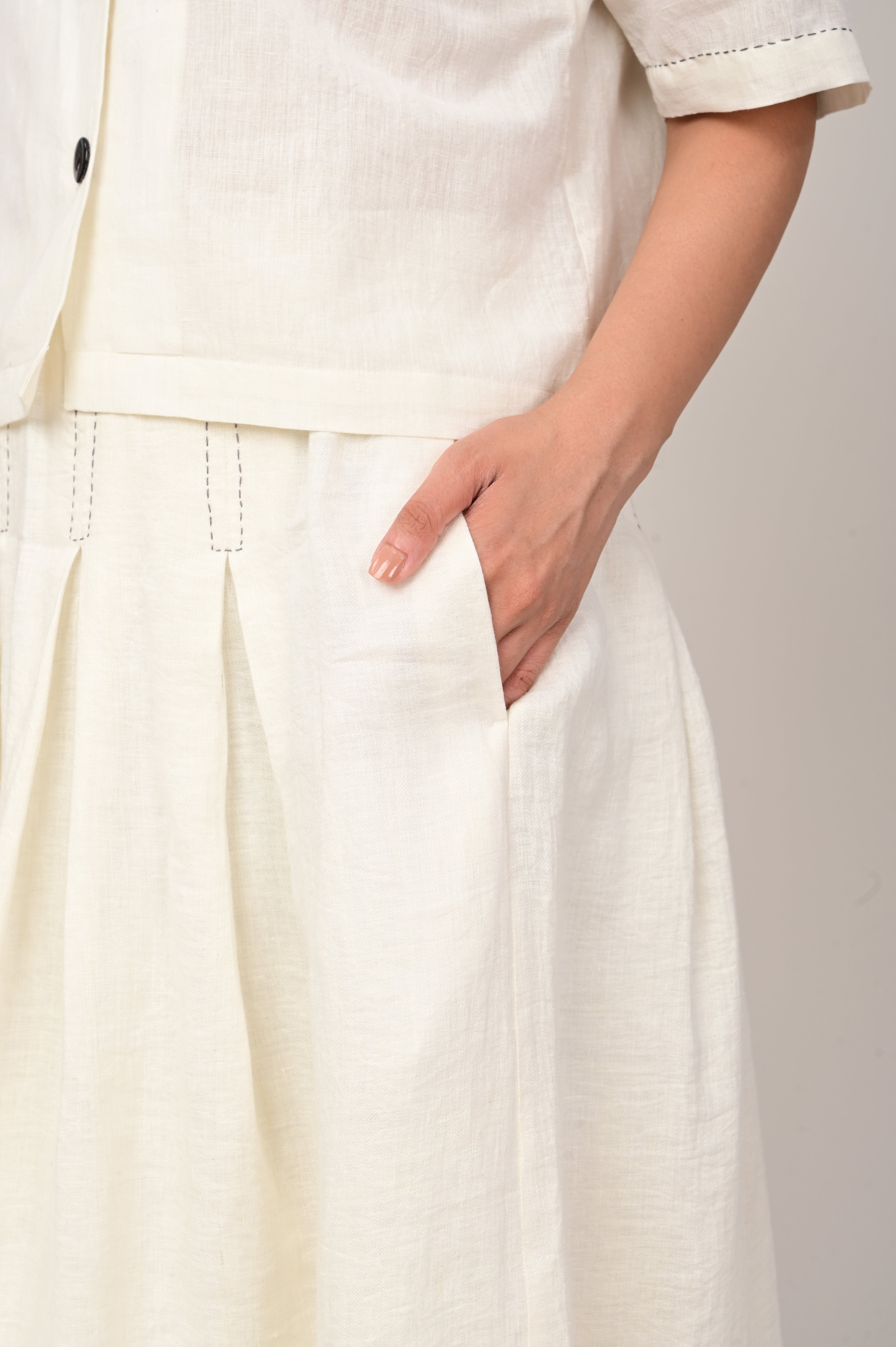 SKETCH Box Pleat Skirt