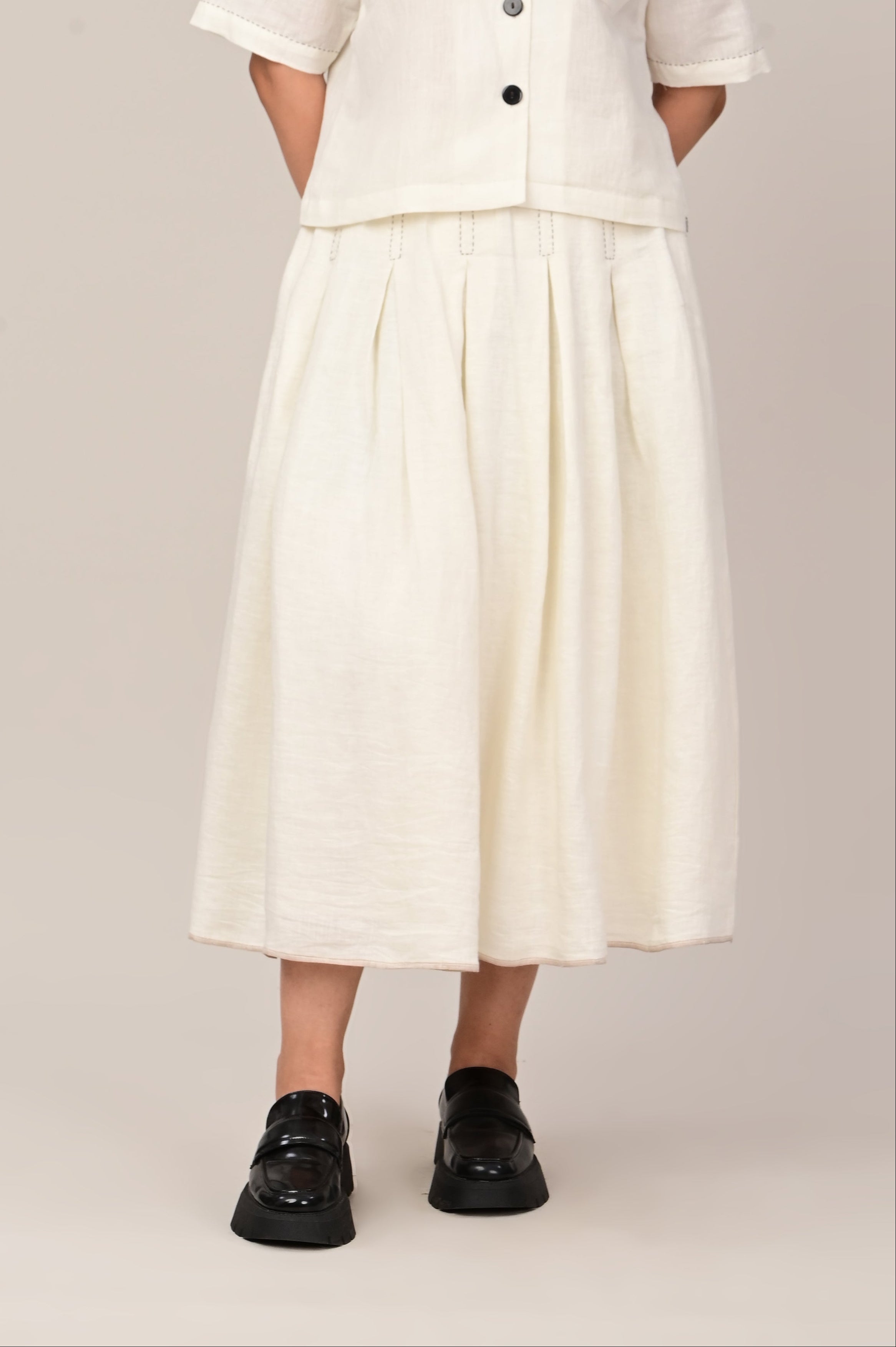 SKETCH Box Pleat Skirt
