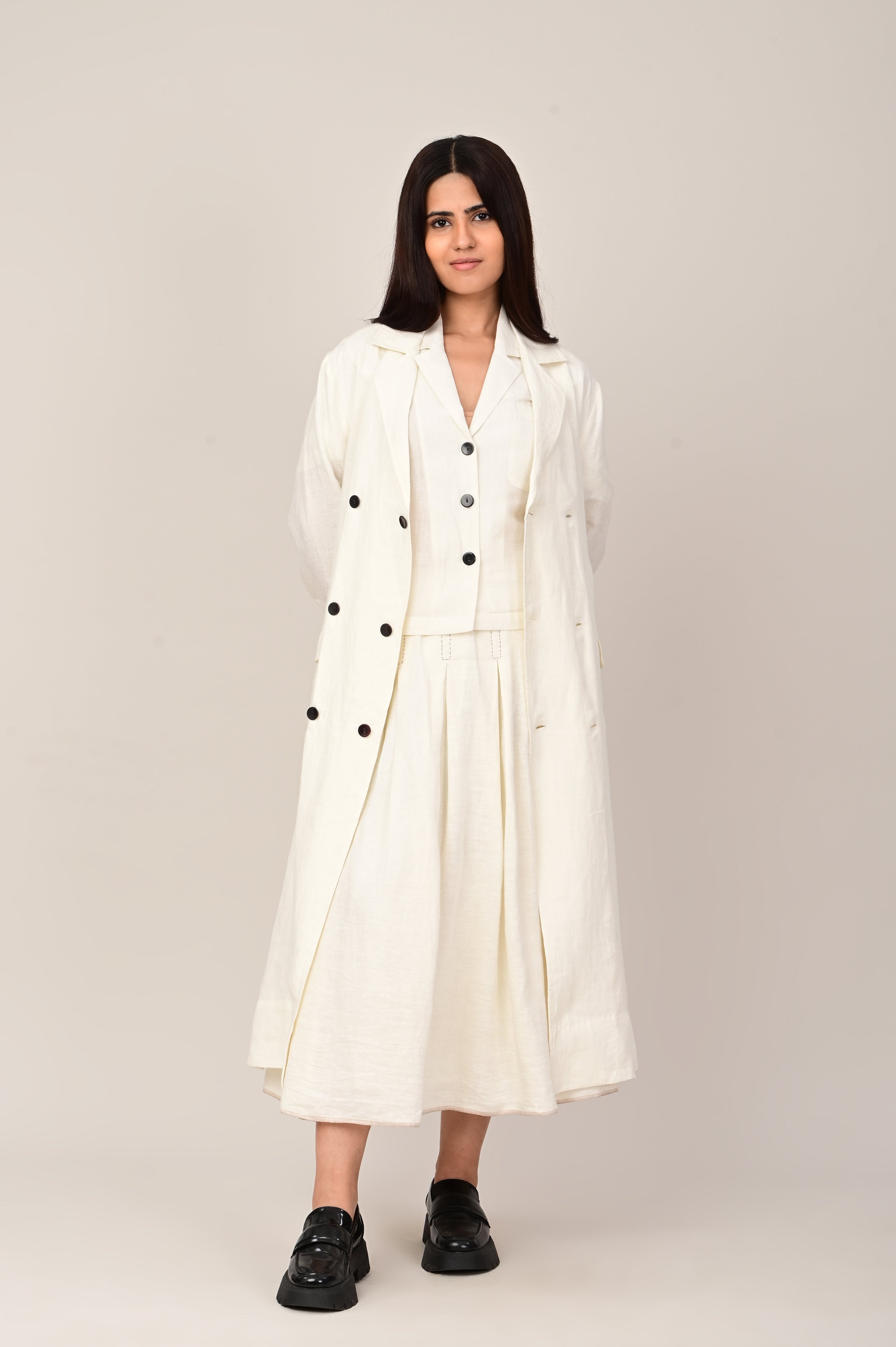 SKETCH Box Pleat Skirt