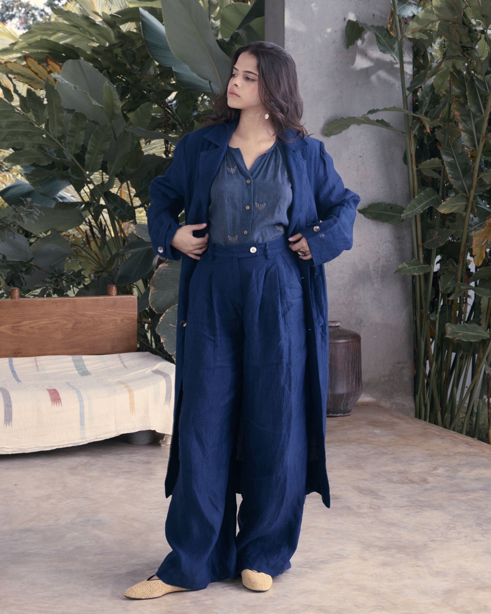 PRAIRIE Pleated Wide Leg Pants