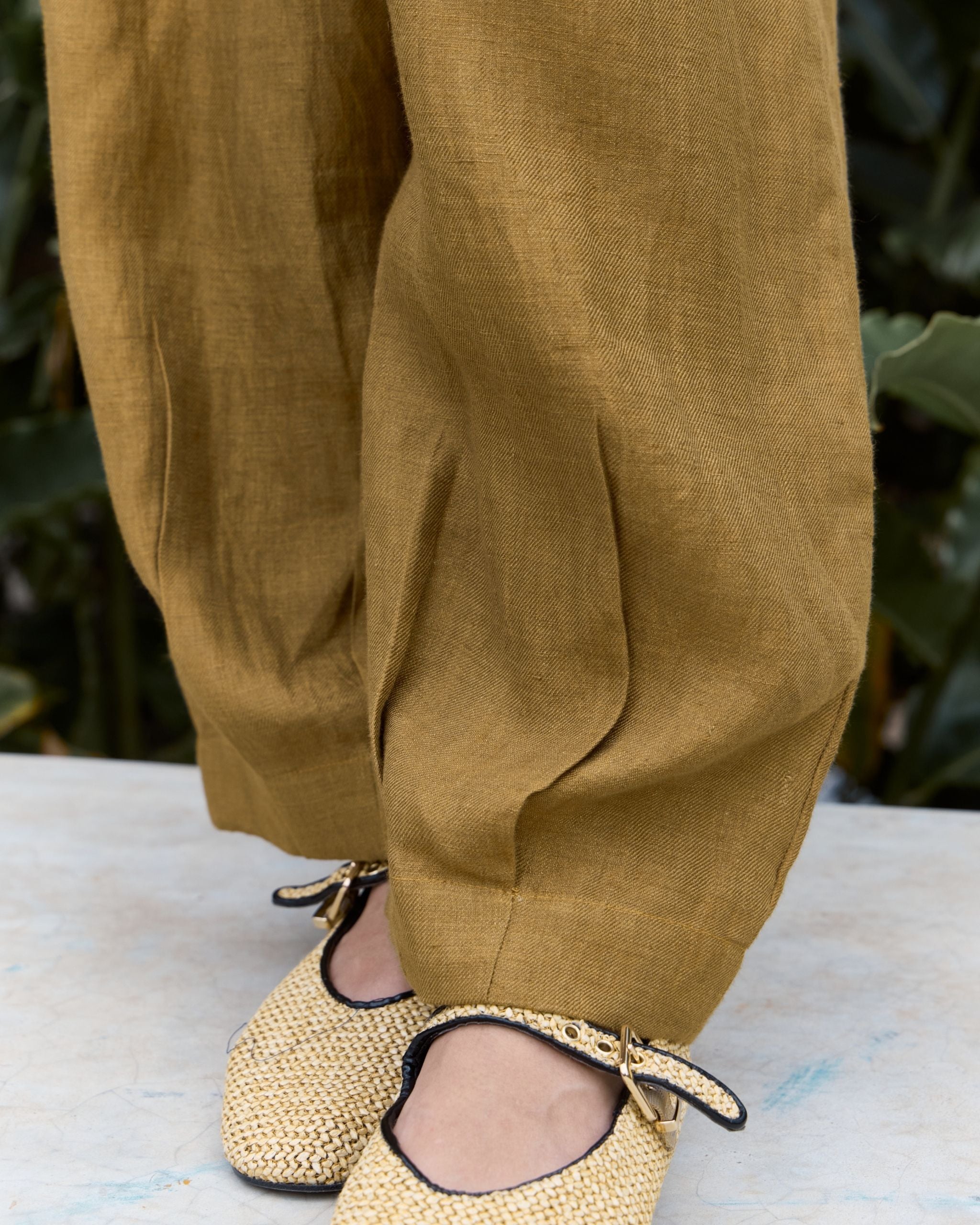 POETRY Pleated Barrel Pants