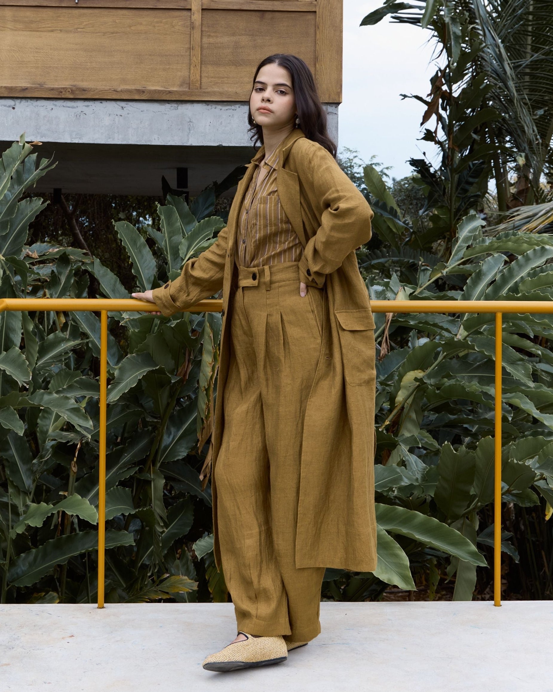 POETRY Pleated Barrel Pants