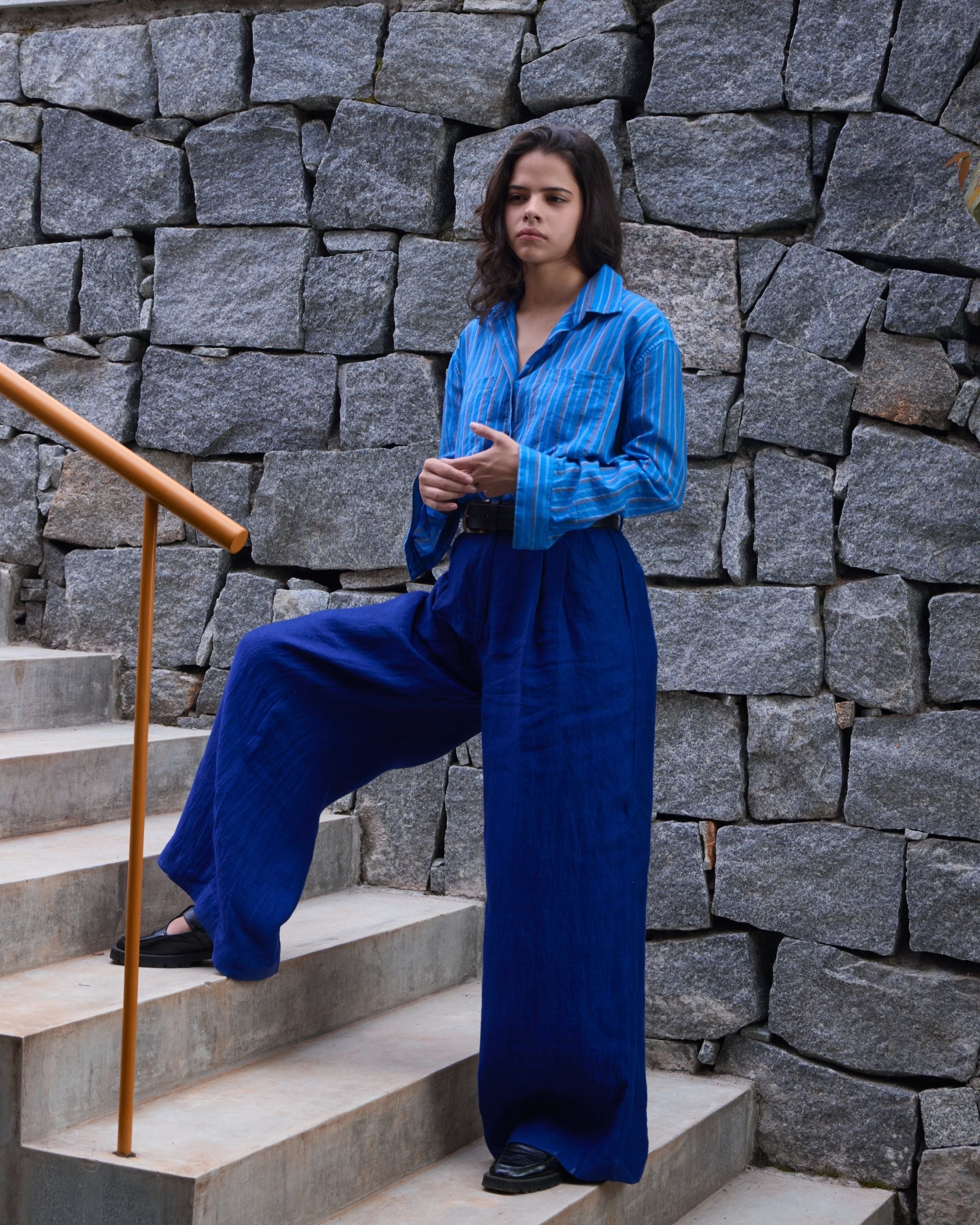 PRAIRIE Pleated Wide Leg Pants