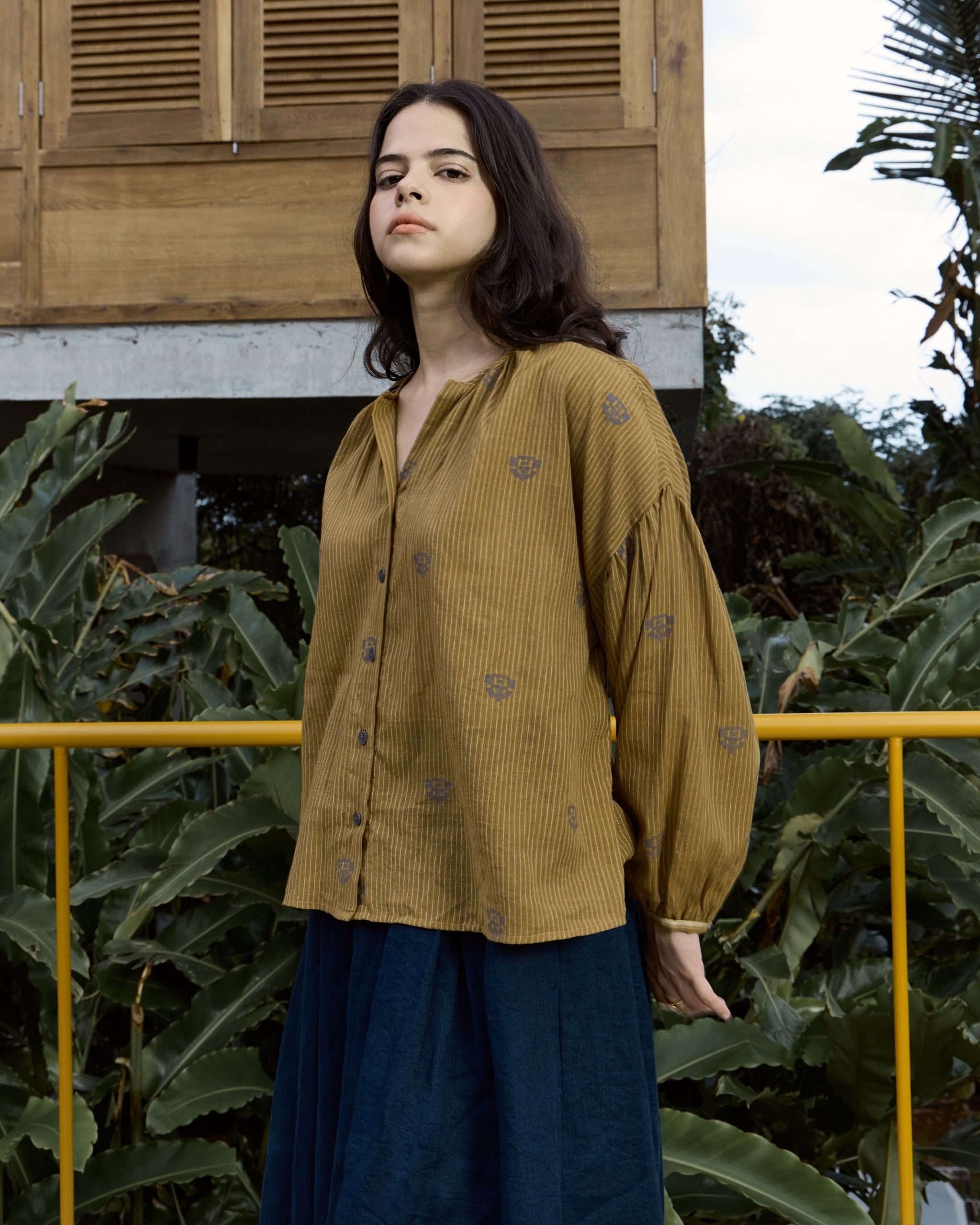 BRIO Henley Blouse