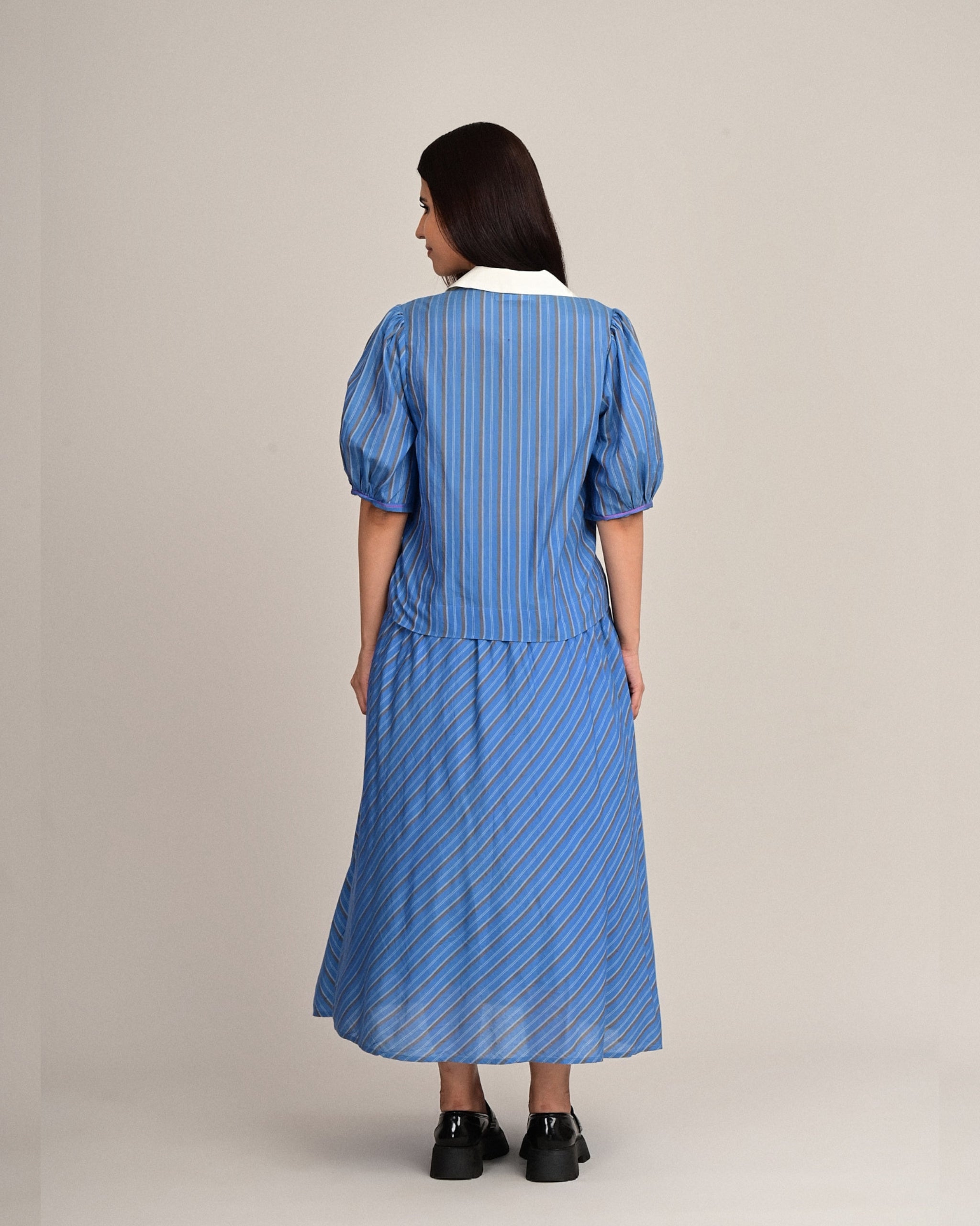BROOK Kasuti Embroidery Collar Blouse