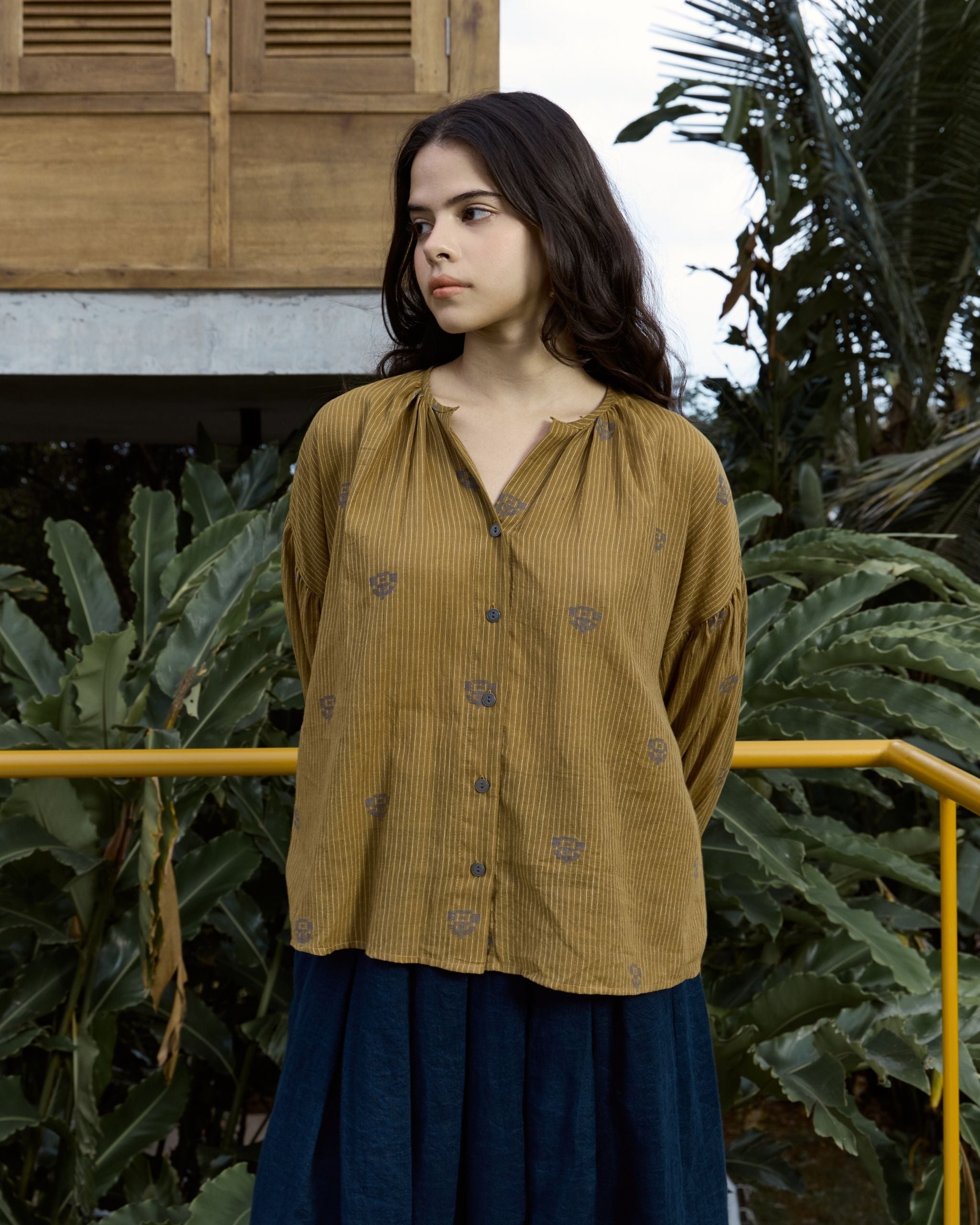 BRIO Henley Blouse