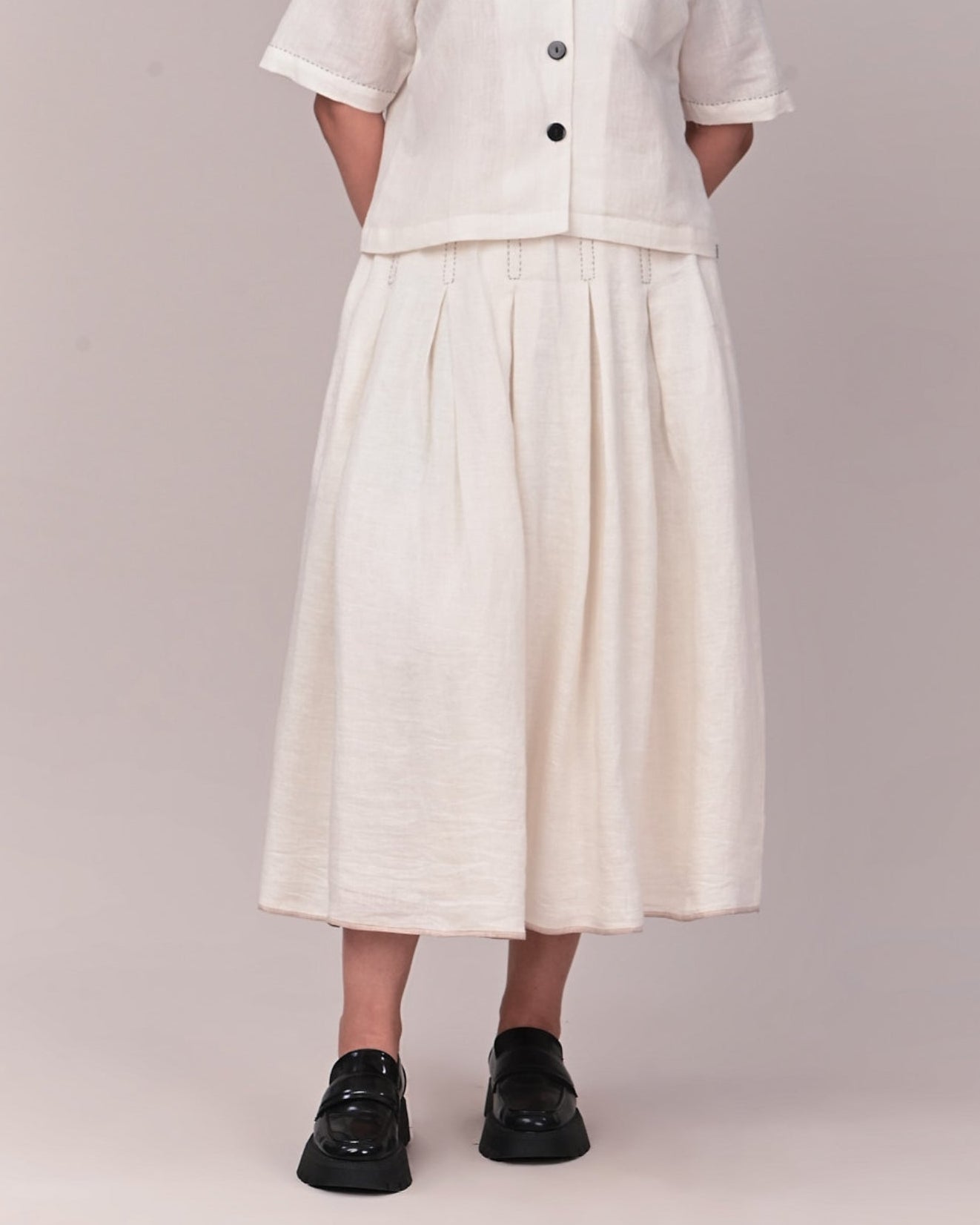 SKETCH Box Pleat Skirt
