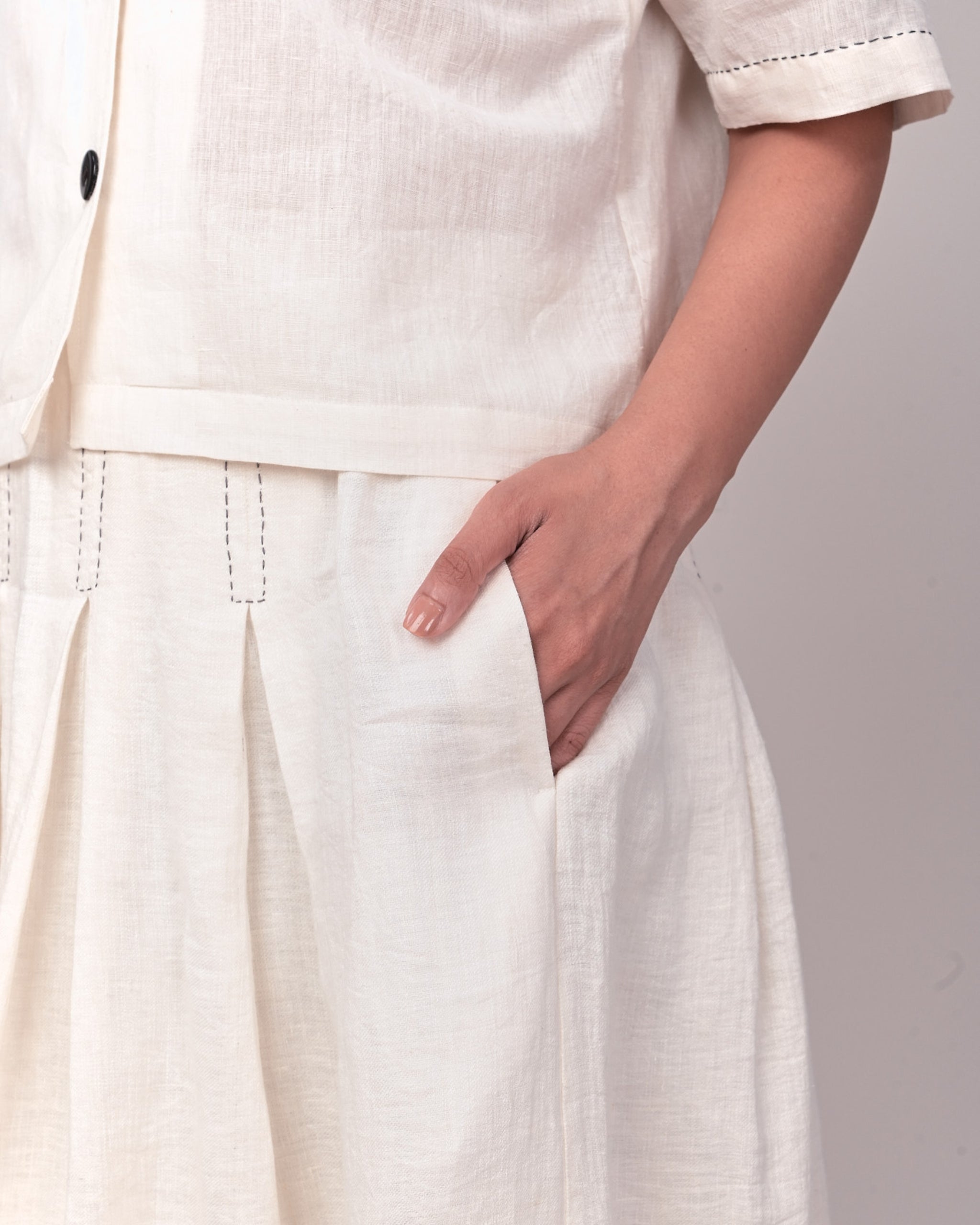 SKETCH Box Pleat Skirt