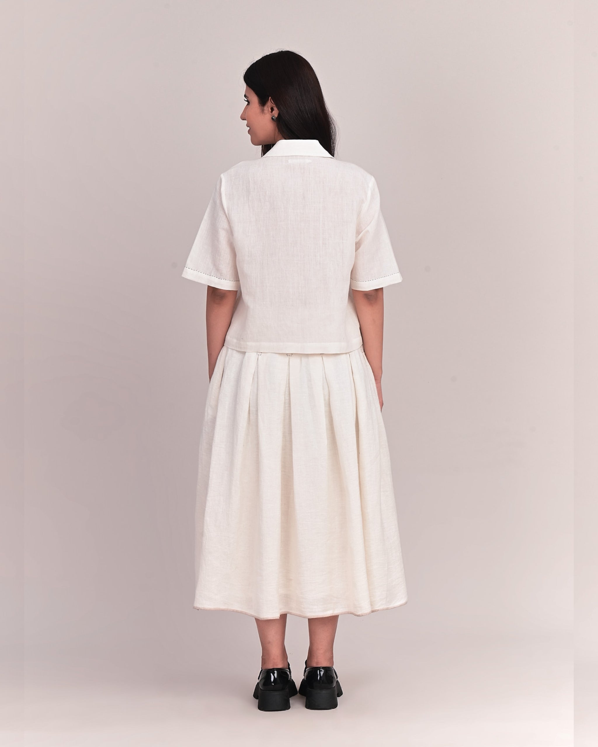 SKETCH Box Pleat Skirt