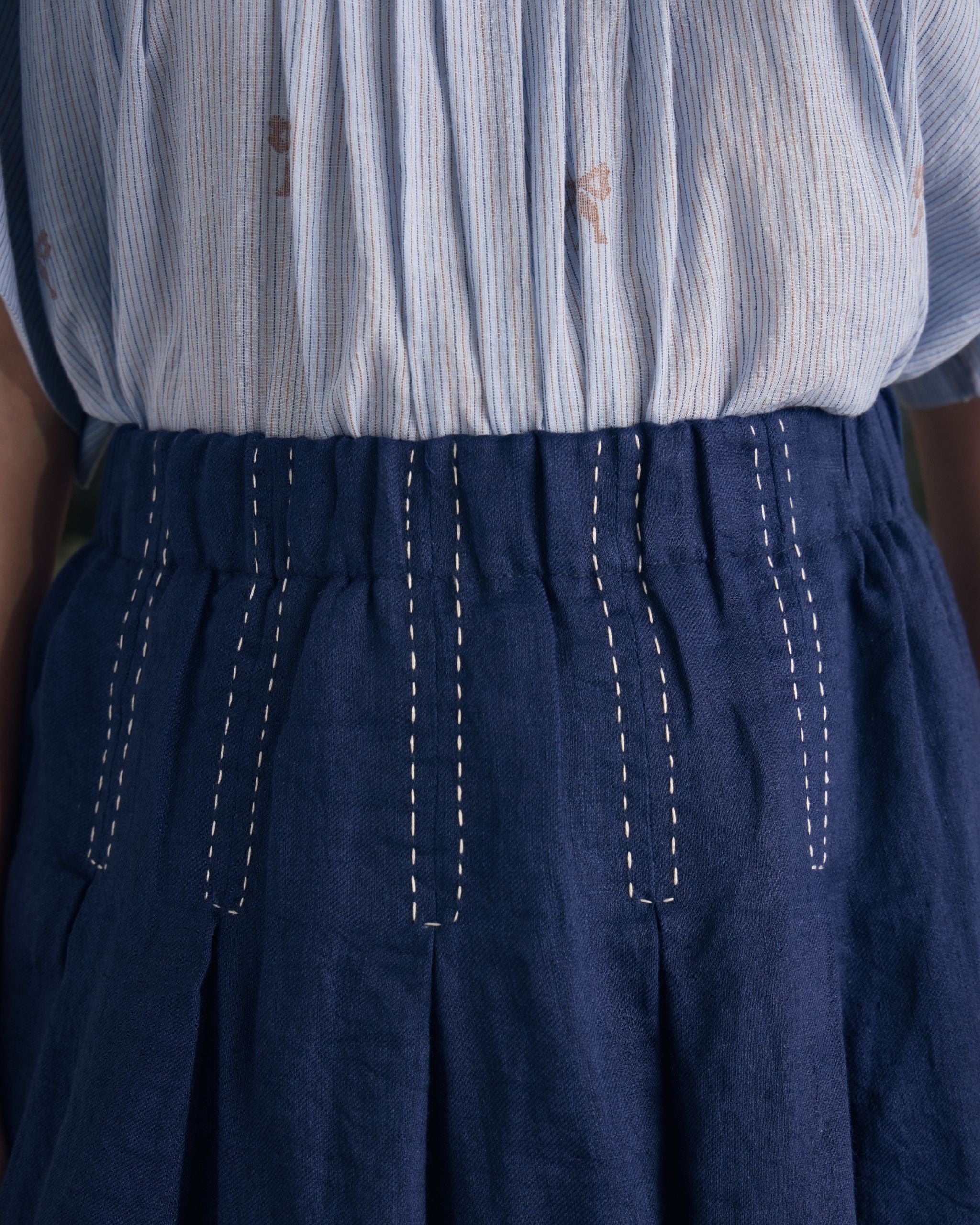 SKETCH Box Pleat Skirt