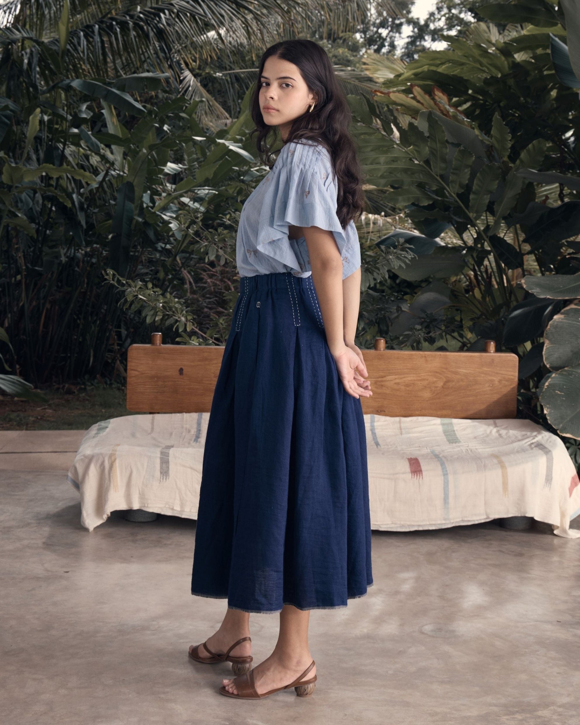 SKETCH Box Pleat Skirt