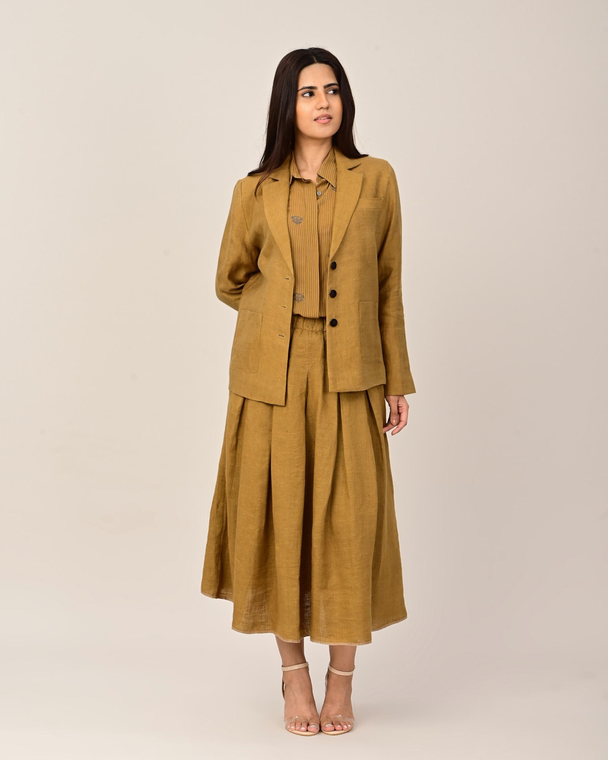 JOURNAL Button Front Blazer