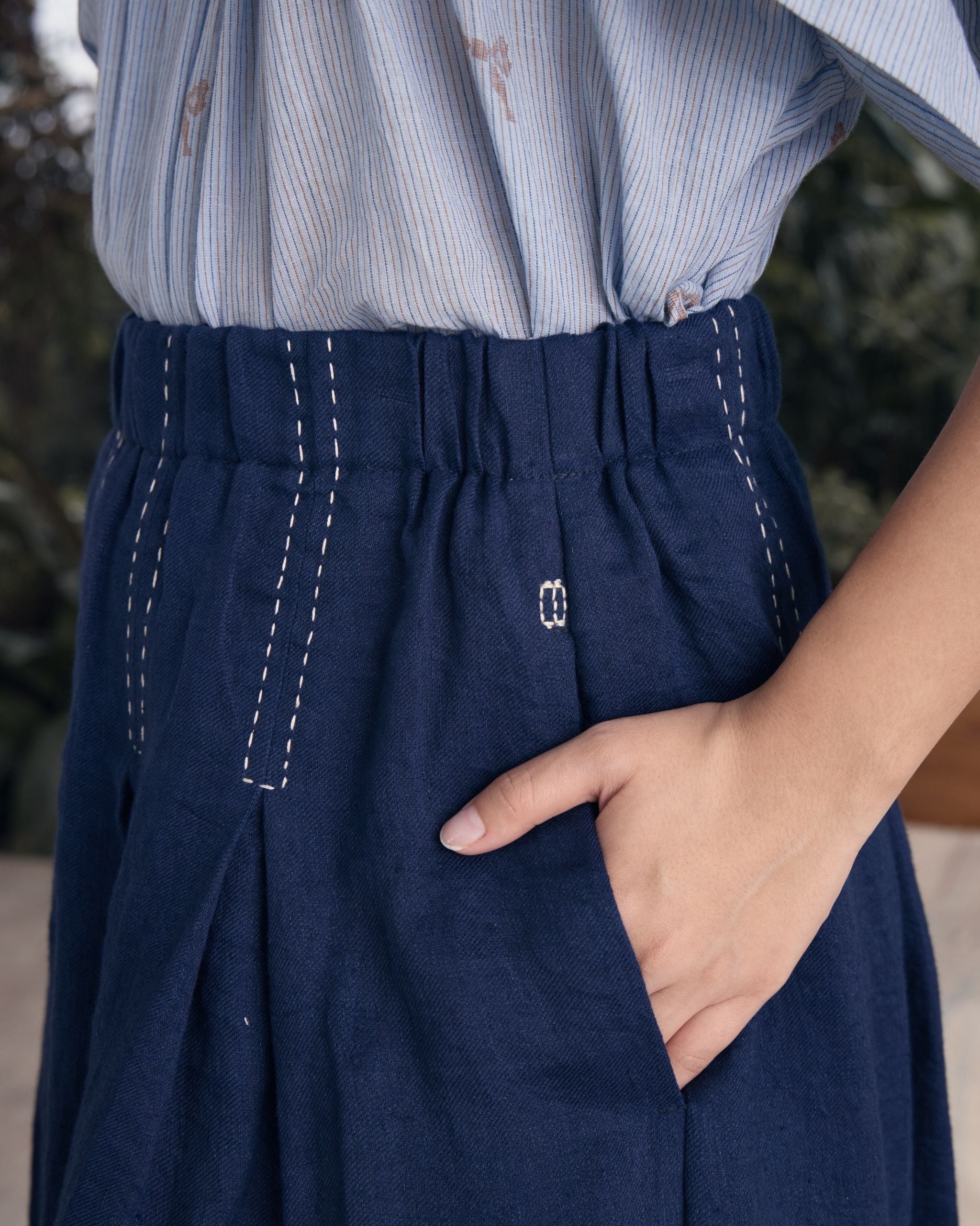 SKETCH Box Pleat Skirt