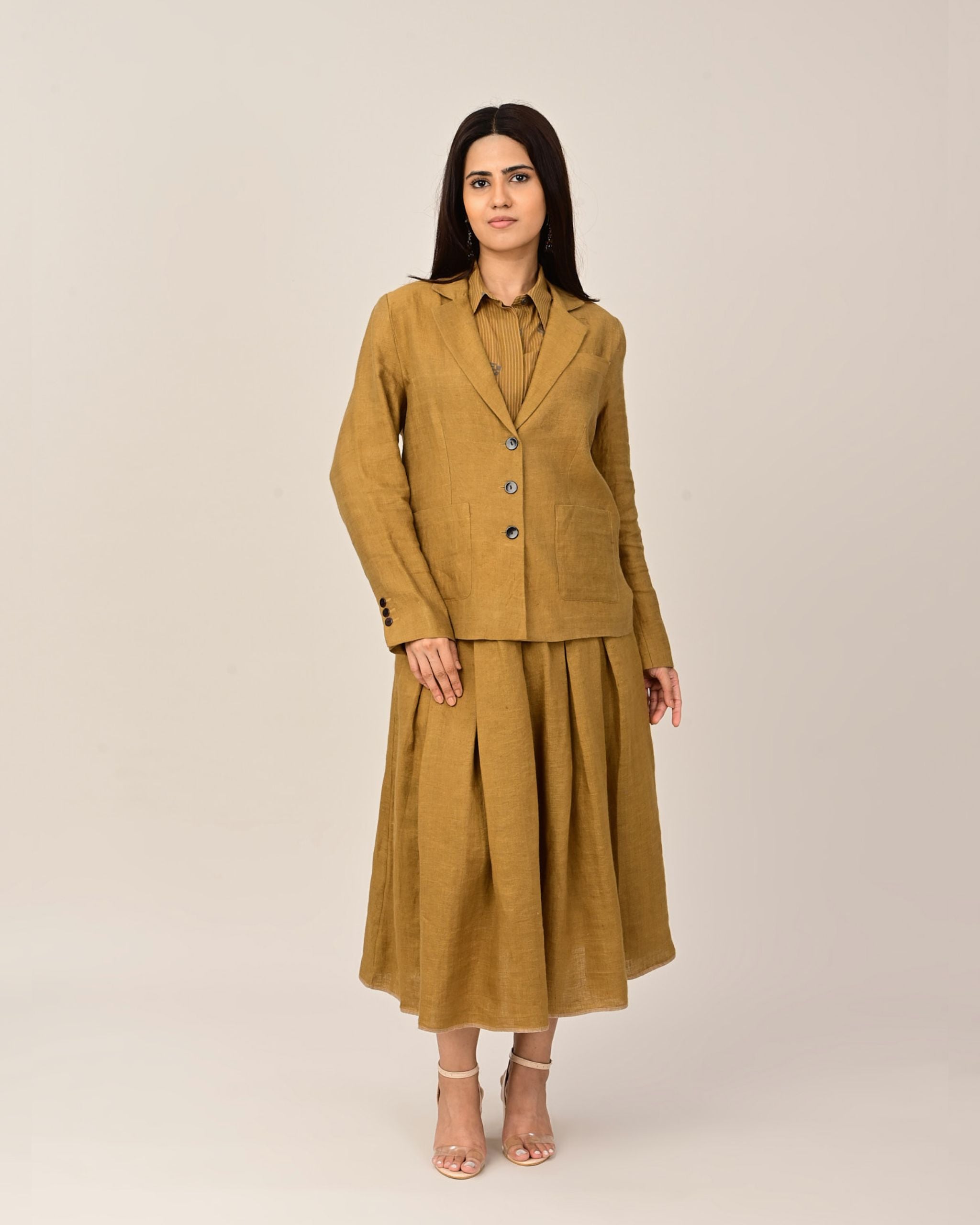 JOURNAL Button Front Blazer