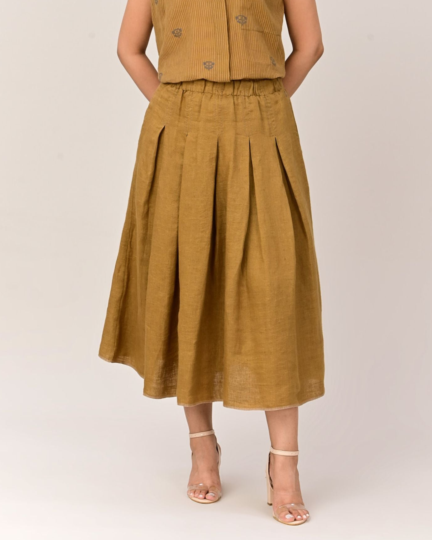 SKETCH Box Pleat Skirt