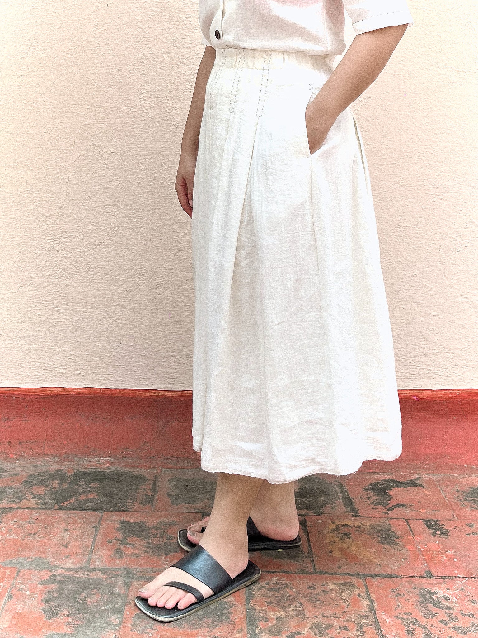 SKETCH Box Pleat Skirt
