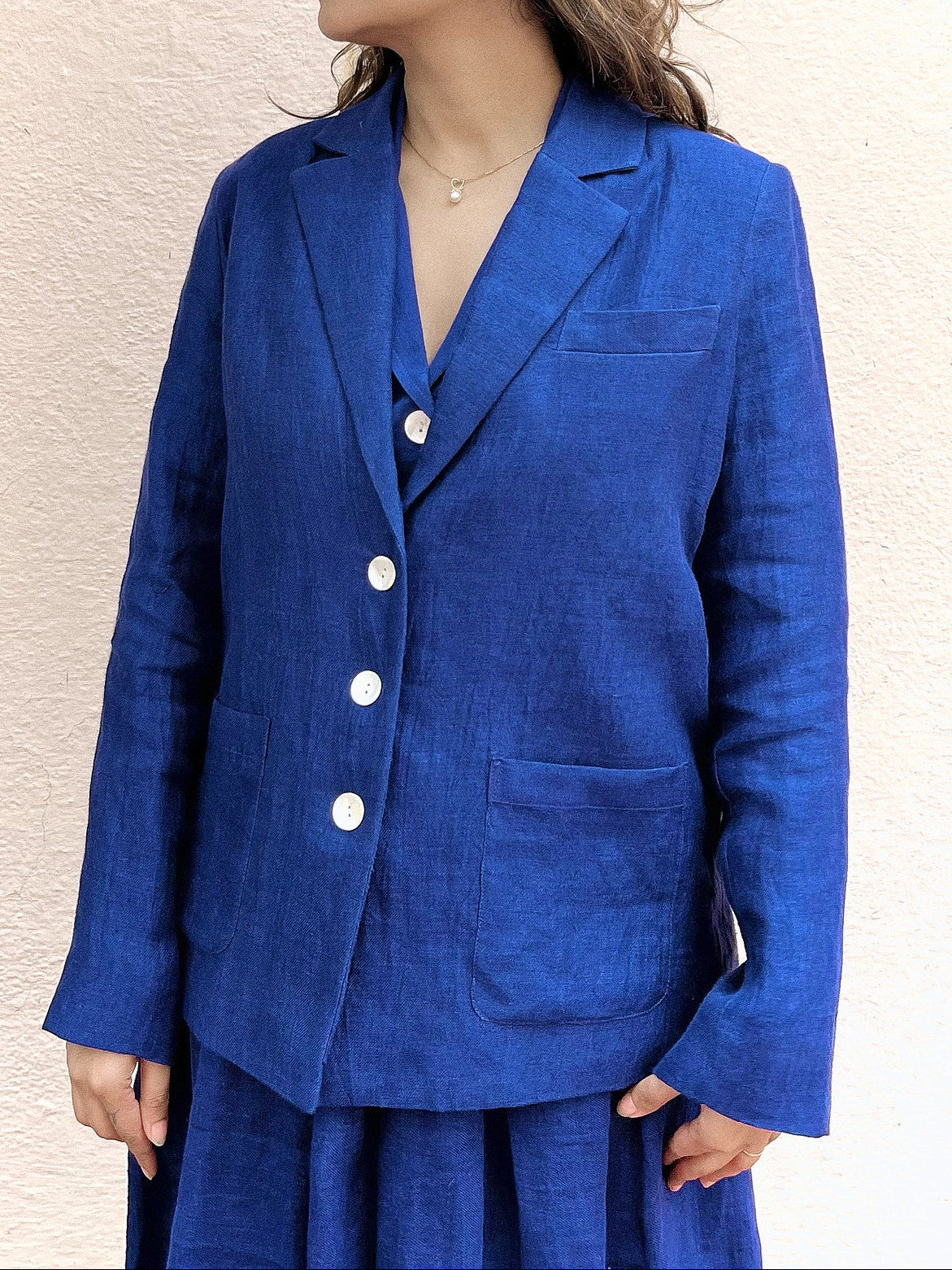 JOURNAL Button Front Blazer